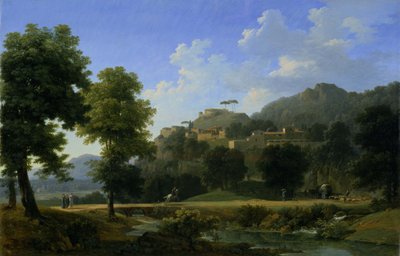 Italian Landscape by Jean Victor Bertin